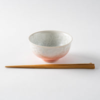 京焼・清水焼 陶あん 花結晶 ご飯茶碗 大(桃白) 京焼・清水焼 陶あん 京焼・清水焼