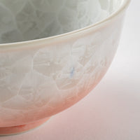 京焼・清水焼 陶あん 花結晶 ご飯茶碗 大(桃白) 京焼・清水焼 陶あん 京焼・清水焼