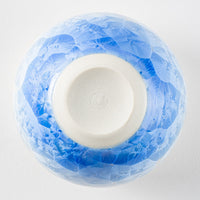 京焼・清水焼 陶あん 花結晶 玉湯呑(青白) 京焼・清水焼 陶あん 京焼・清水焼