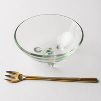 琉球ガラス工房 glass32 カレット三ツ足小鉢 琉球ガラス工房glass32 琉球ガラス