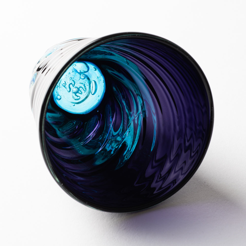 琉球ガラス工房 glass32 青の洞窟 底穴 モール小 琉球ガラス工房glass32 琉球ガラス
