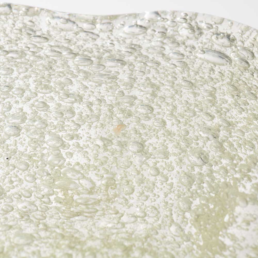 吹きガラス工房一星 泡モール皿 吹きガラス工房一星 ガラスもの