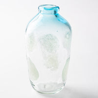 吹きガラス工房一星 泡水玉花器(スカイ) 吹きガラス工房一星 ガラスもの