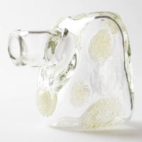 吹きガラス工房一星 泡水玉変形花器 吹きガラス工房一星 ガラスもの