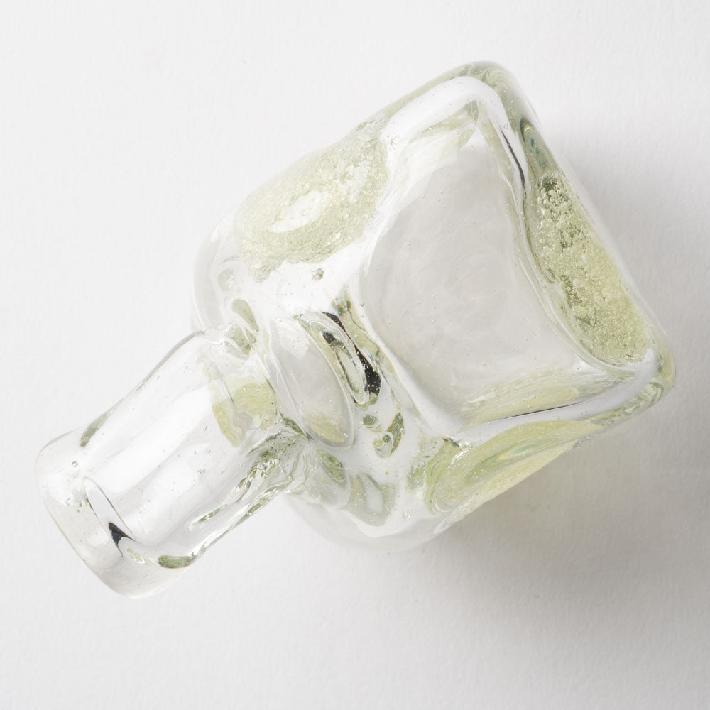 吹きガラス工房一星 泡水玉変形花器 吹きガラス工房一星 ガラスもの