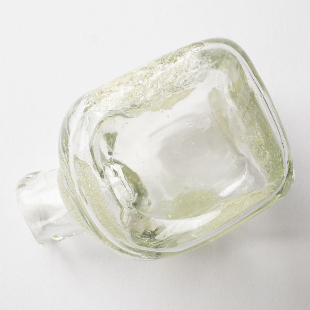 吹きガラス工房一星 泡水玉変形花器 吹きガラス工房一星 ガラスもの