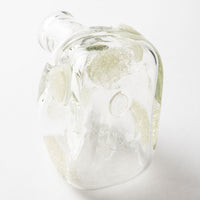 吹きガラス工房一星 泡水玉変形花器 吹きガラス工房一星 ガラスもの