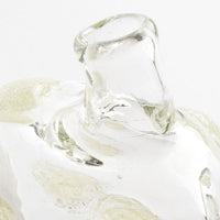 吹きガラス工房一星 泡水玉変形花器 吹きガラス工房一星 ガラスもの