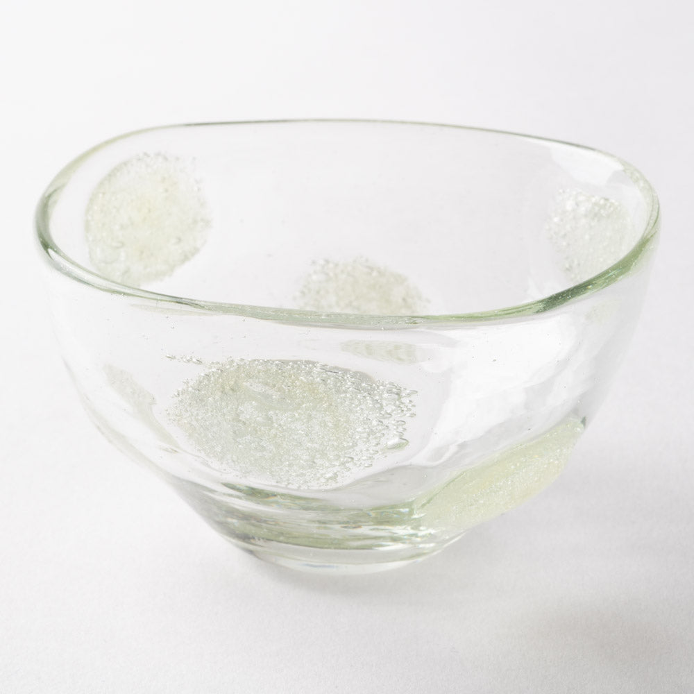 吹きガラス工房一星 泡水玉丸小鉢 吹きガラス工房一星 ガラスもの