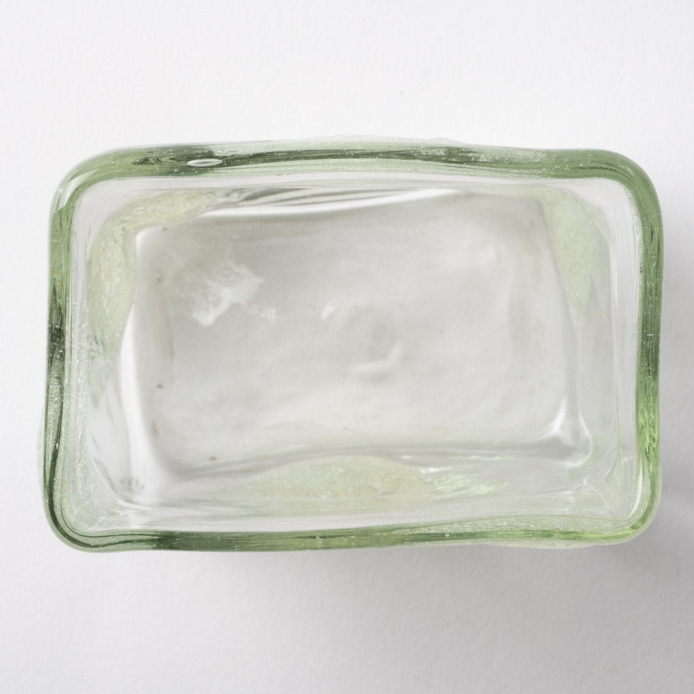 吹きガラス工房一星 泡水玉角柱花器 吹きガラス工房一星 ガラスもの