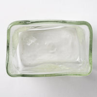 吹きガラス工房一星 泡水玉角柱花器 吹きガラス工房一星 ガラスもの