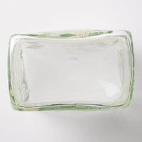 吹きガラス工房一星 泡水玉角柱花器 吹きガラス工房一星 ガラスもの