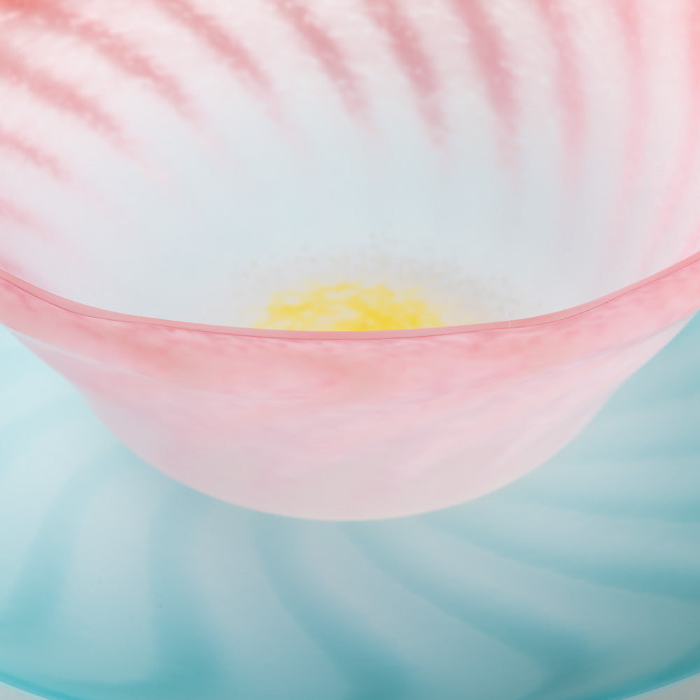 作家 栗原瑠璃華 蓮 カップ&ソーサーセット ガラス作家 栗原瑠璃華 ガラスもの