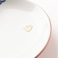 九谷焼工房花もん 丸皿(千鳥) 九谷焼工房花もん 九谷焼