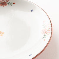 九谷焼工房花もん 丸皿(唐花) 九谷焼工房花もん 九谷焼