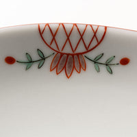 九谷焼工房花もん 丸皿(唐花) 九谷焼工房花もん 九谷焼