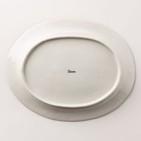 九谷焼工房花もん だ円皿(蝶) 九谷焼工房花もん 九谷焼