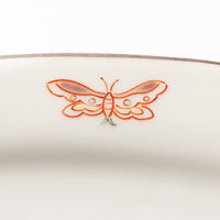 九谷焼工房花もん だ円皿(蝶) 九谷焼工房花もん 九谷焼