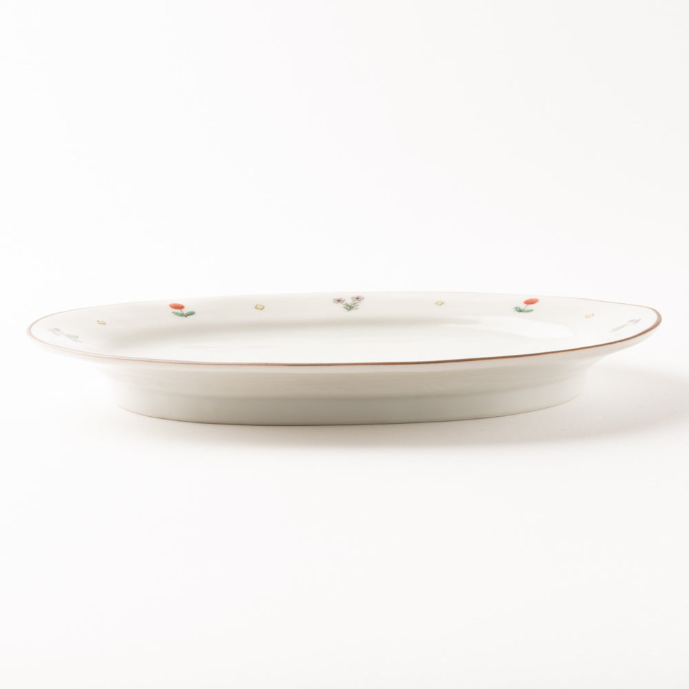 九谷焼工房花もん だ円皿(鹿) ¥4,180 大人の焼き物