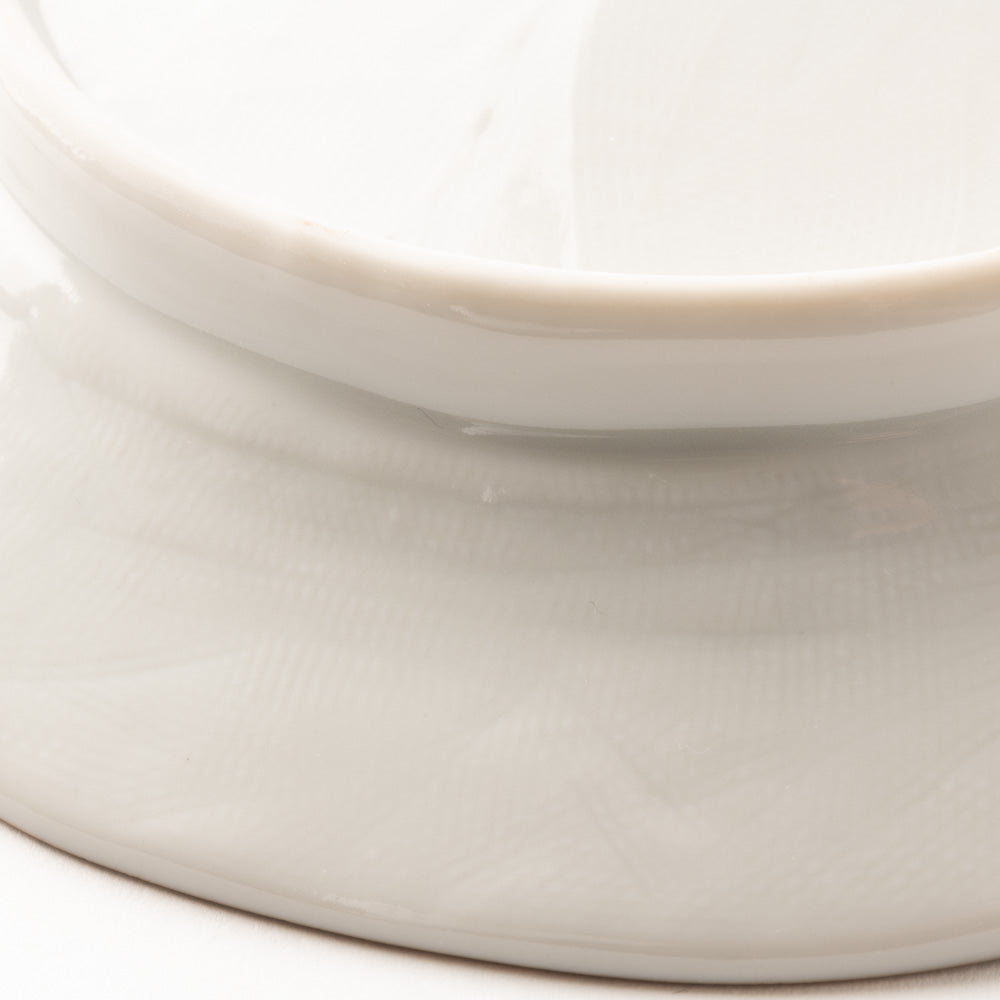 九谷焼工房花もん だ円皿(花と蝶(紫)) 九谷焼工房花もん 九谷焼