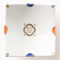 九谷焼工房花もん 珍味皿(四花弁) 九谷焼工房花もん 九谷焼