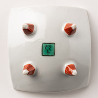 九谷焼工房花もん 珍味皿(四花弁) 九谷焼工房花もん 九谷焼