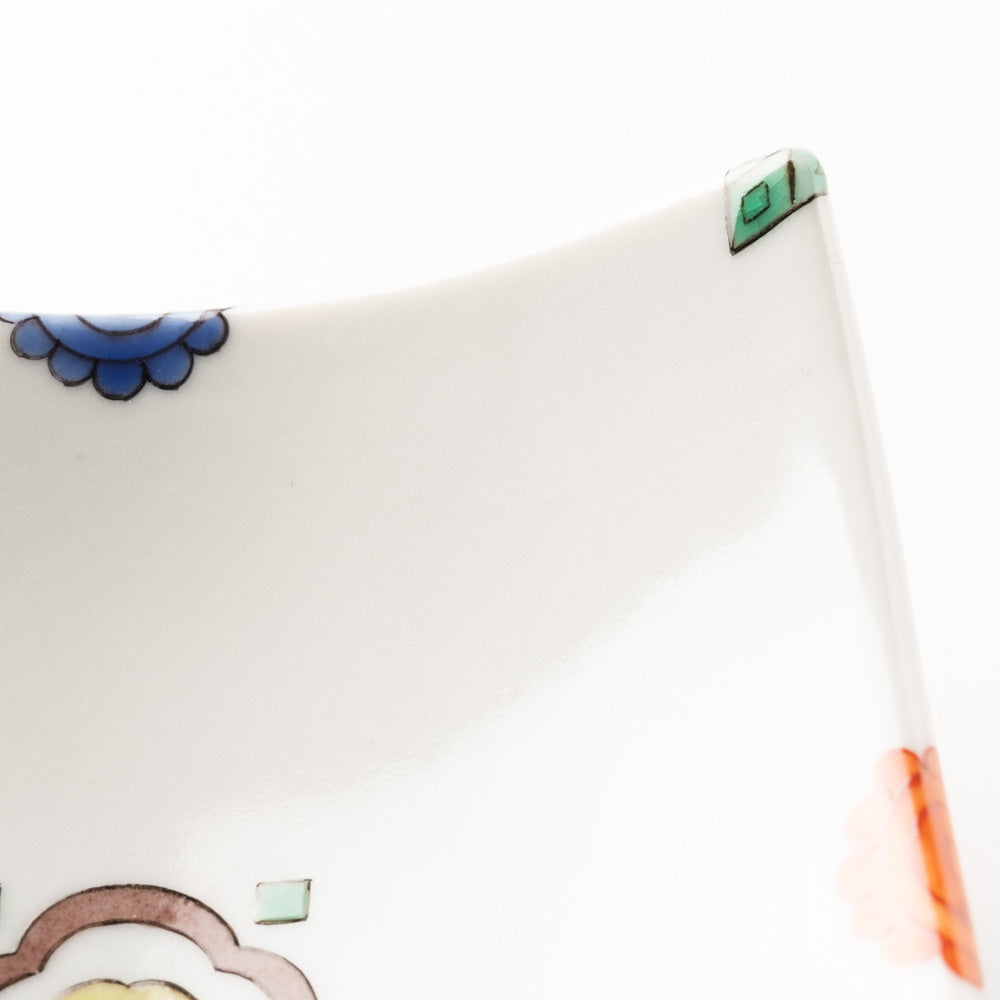 九谷焼工房花もん 珍味皿(四花弁) 九谷焼工房花もん 九谷焼