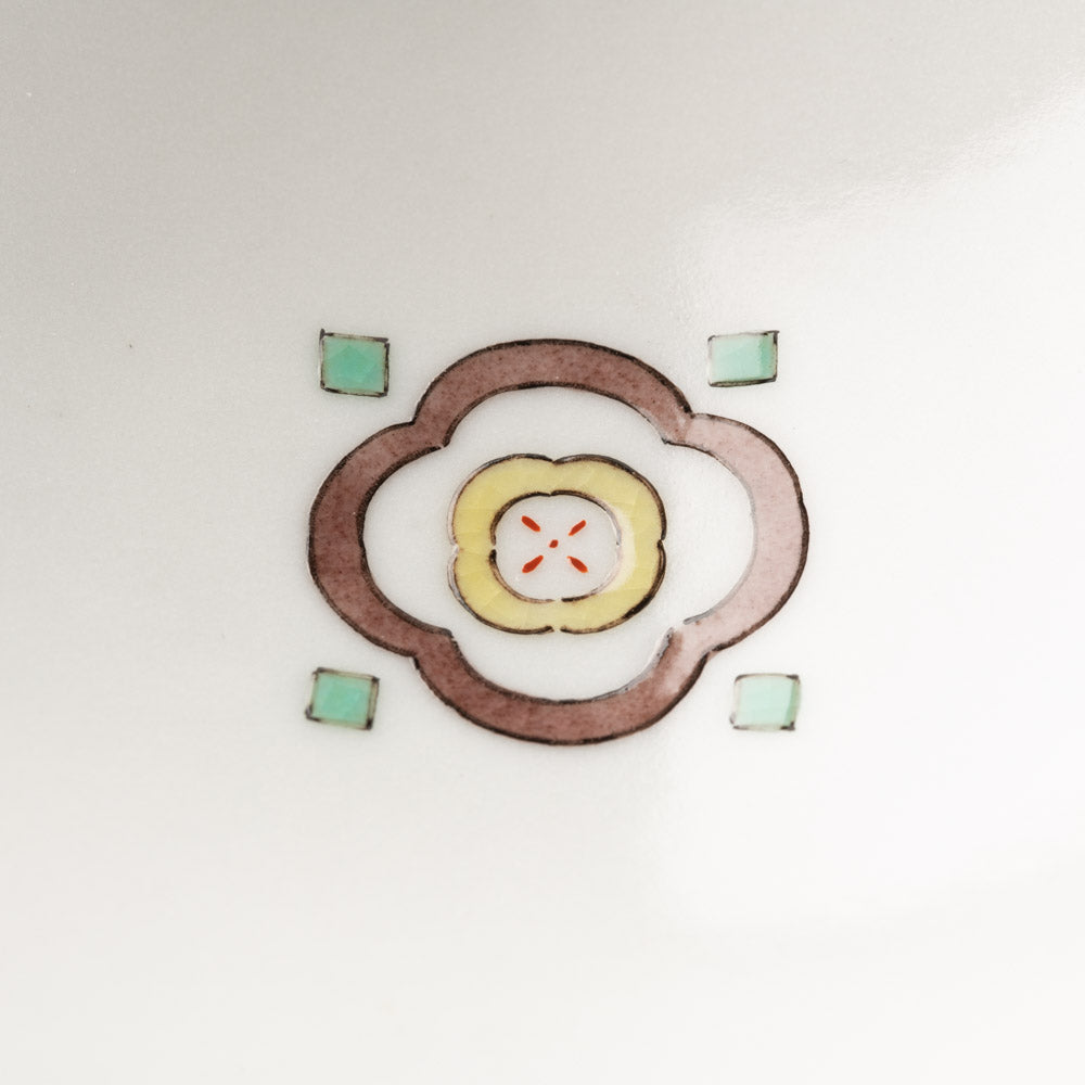 九谷焼工房花もん 珍味皿(四花弁) 九谷焼工房花もん 九谷焼