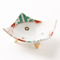 九谷焼工房花もん 珍味皿(梅松) 九谷焼工房花もん 九谷焼