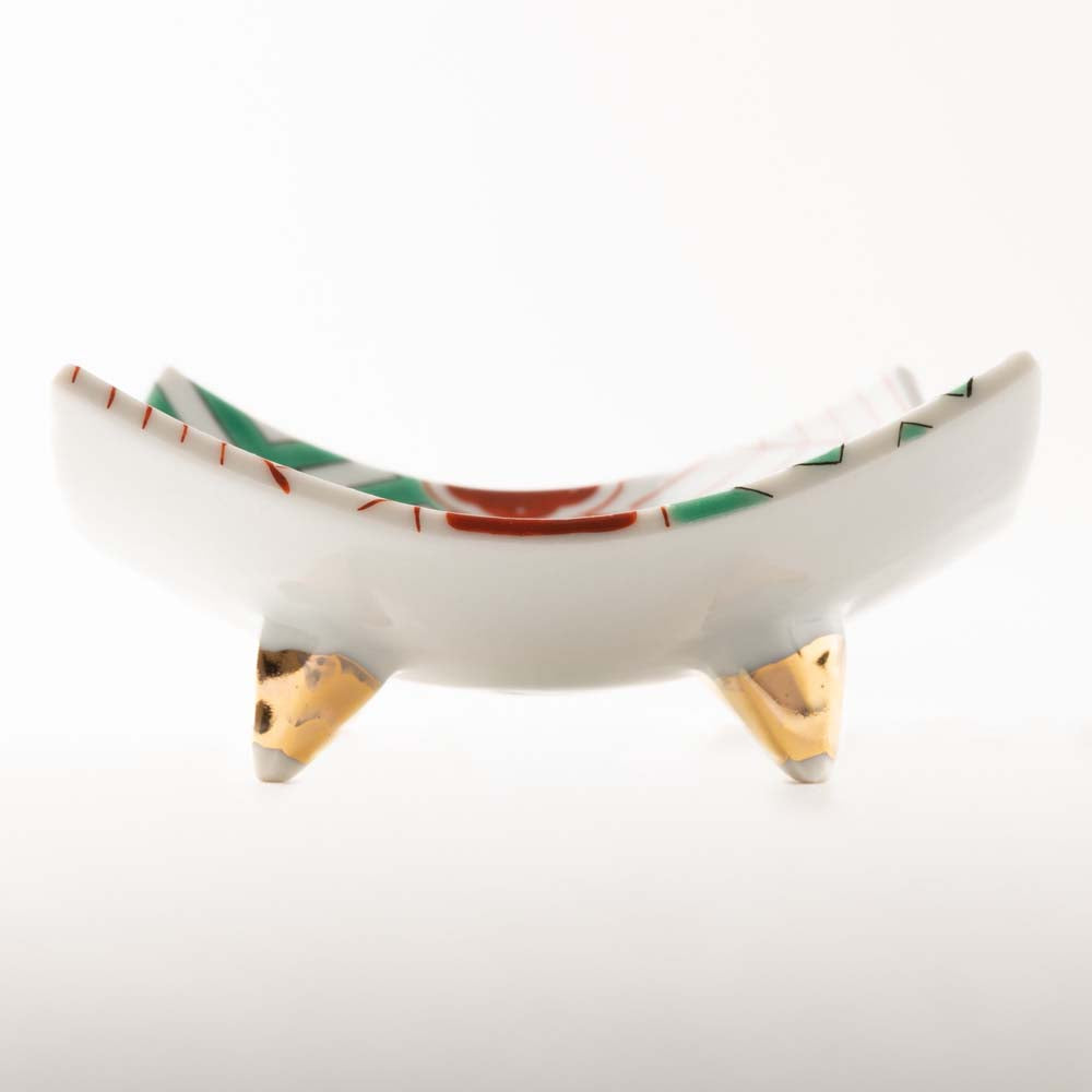 九谷焼工房花もん 珍味皿(梅松) 九谷焼工房花もん 九谷焼