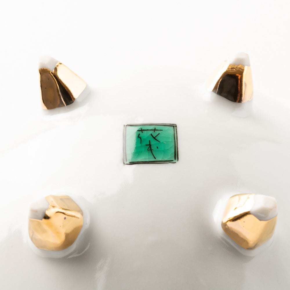 九谷焼工房花もん 珍味皿(梅松) 九谷焼工房花もん 九谷焼