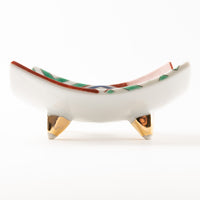 九谷焼工房花もん 珍味皿(黄花) 九谷焼工房花もん 九谷焼