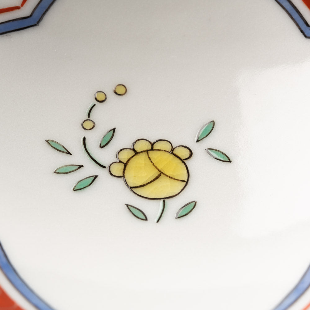 九谷焼工房花もん 珍味皿(黄花) 九谷焼工房花もん 九谷焼