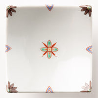 九谷焼工房花もん 珍味皿(紫花) 九谷焼工房花もん 九谷焼