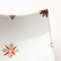 九谷焼工房花もん 珍味皿(紫花) 九谷焼工房花もん 九谷焼