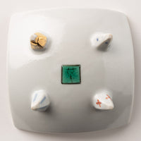 九谷焼工房花もん 珍味皿(松花) 九谷焼工房花もん 九谷焼