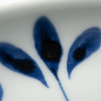 砥部焼 陶房遊 7寸丸皿 ブルーリーフ 砥部焼 陶房遊 砥部焼