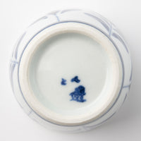 砥部焼 陶房遊 蕎麦猪口(大) ブルーリーフ 砥部焼 陶房遊 砥部焼