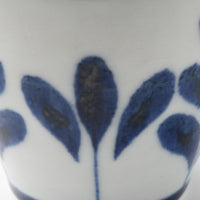 砥部焼 陶房遊 蕎麦猪口(大) ブルーリーフ 砥部焼 陶房遊 砥部焼