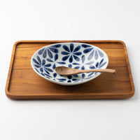 砥部焼 陶房遊 カレー鉢 花市松 砥部焼 陶房遊 砥部焼