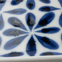 砥部焼 陶房遊 角皿 花市松 砥部焼 陶房遊 砥部焼