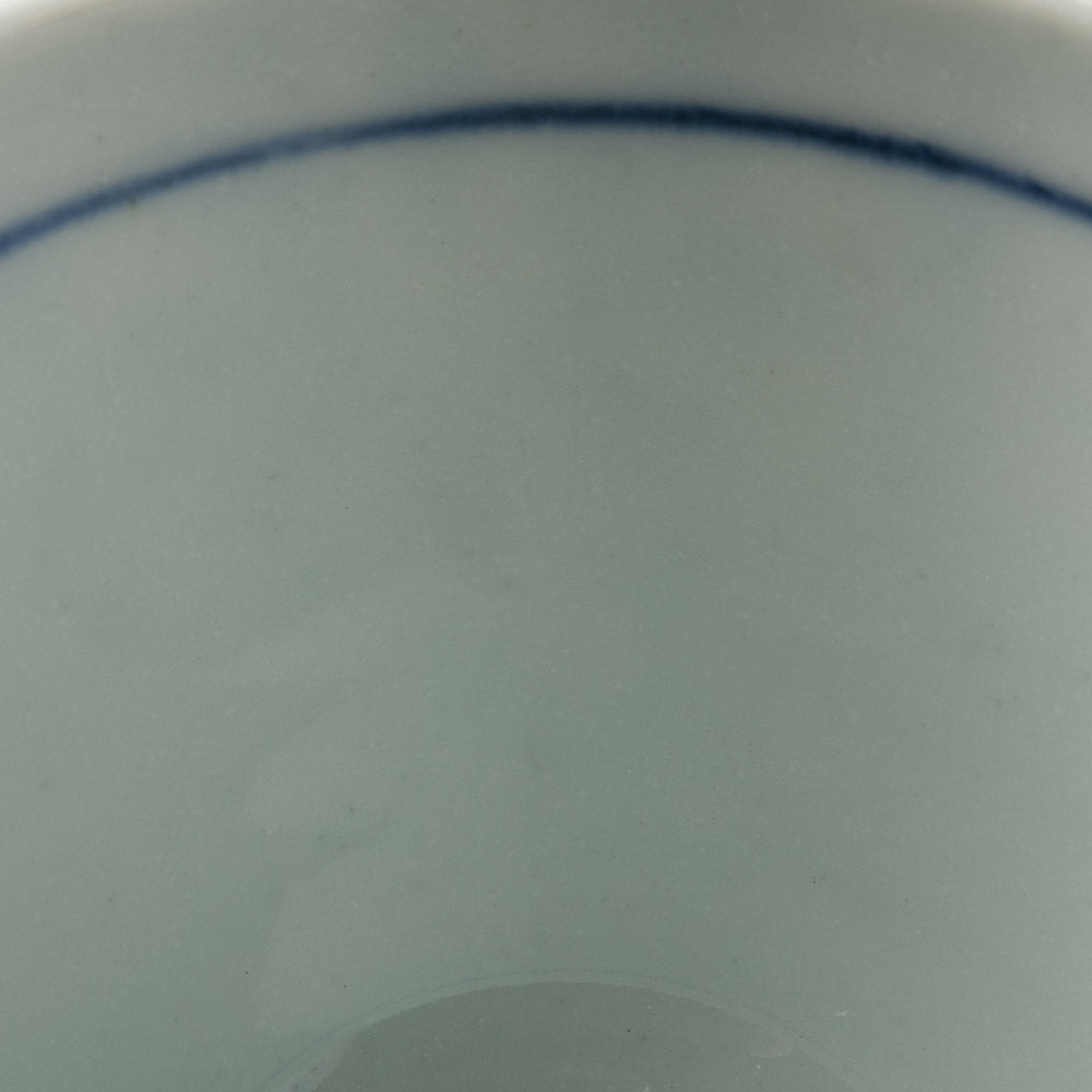 砥部焼 陶房遊 蕎麦猪口(大) 花市松