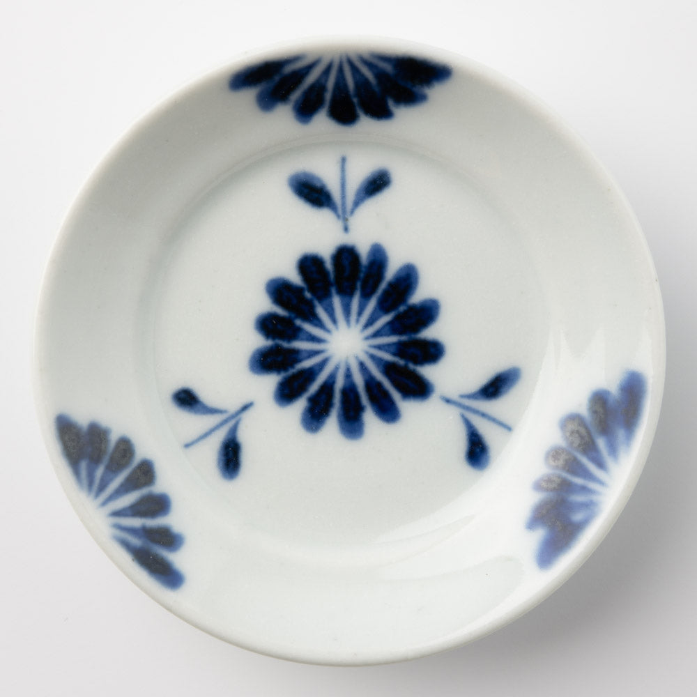 砥部焼 陶房遊 豆豆皿 菊つなぎ 砥部焼 陶房遊 砥部焼