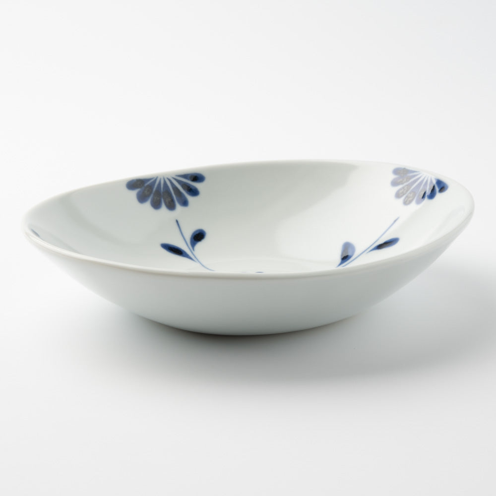 砥部焼 陶房遊 カレー鉢 菊つなぎ 砥部焼 陶房遊 砥部焼