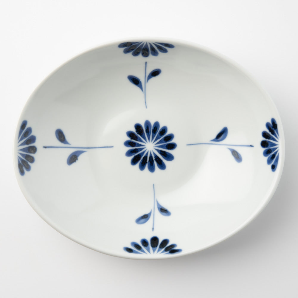 砥部焼 陶房遊 カレー鉢 菊つなぎ 砥部焼 陶房遊 砥部焼