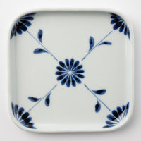 砥部焼 陶房遊 角皿 菊つなぎ 砥部焼 陶房遊 砥部焼