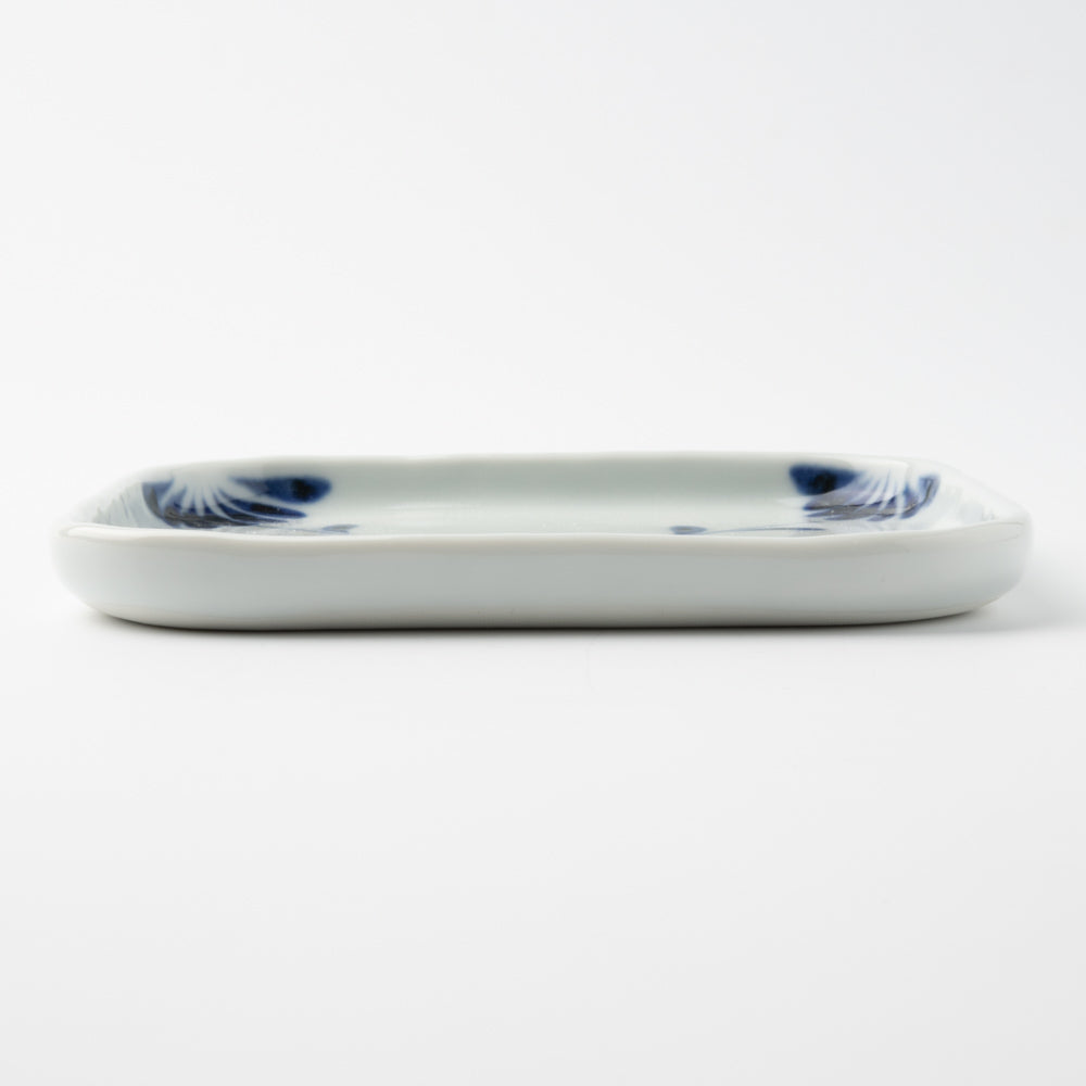 砥部焼 陶房遊 角皿 菊つなぎ 砥部焼 陶房遊 砥部焼