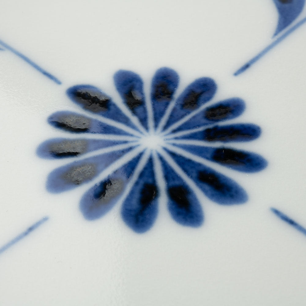 砥部焼 陶房遊 角皿 菊つなぎ 砥部焼 陶房遊 砥部焼