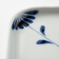 砥部焼 陶房遊 角皿 菊つなぎ 砥部焼 陶房遊 砥部焼