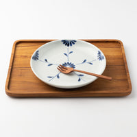 砥部焼 陶房遊 7寸丸皿 菊つなぎ 砥部焼 陶房遊 砥部焼